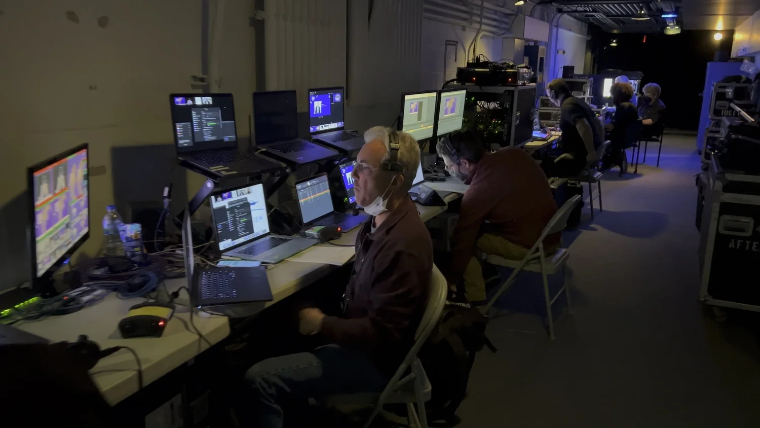 Backstage video control position